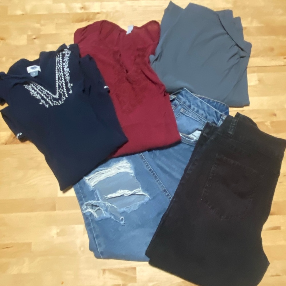 Aeropostale Women's Denim & Tops Reseller Lot – Size 14 Bundle